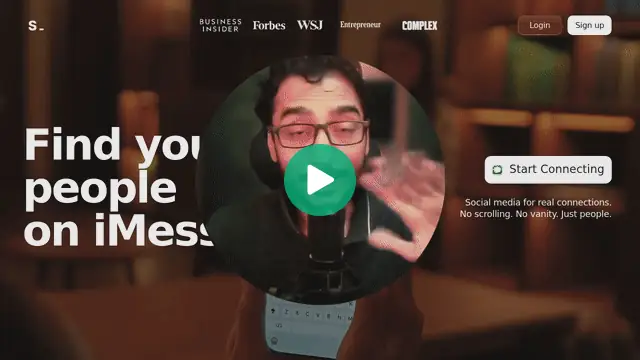Video for Shelley, recorded over an iMessage app's website