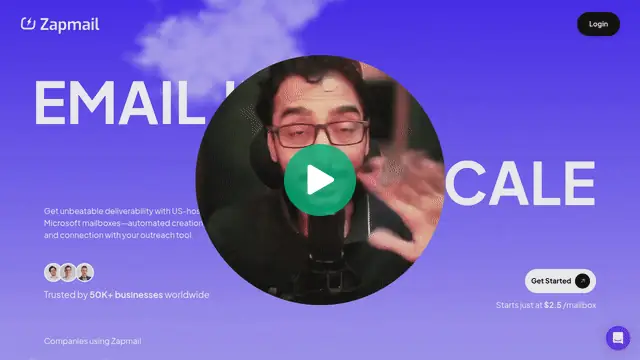 Video for James, recorded over the Zapmail website